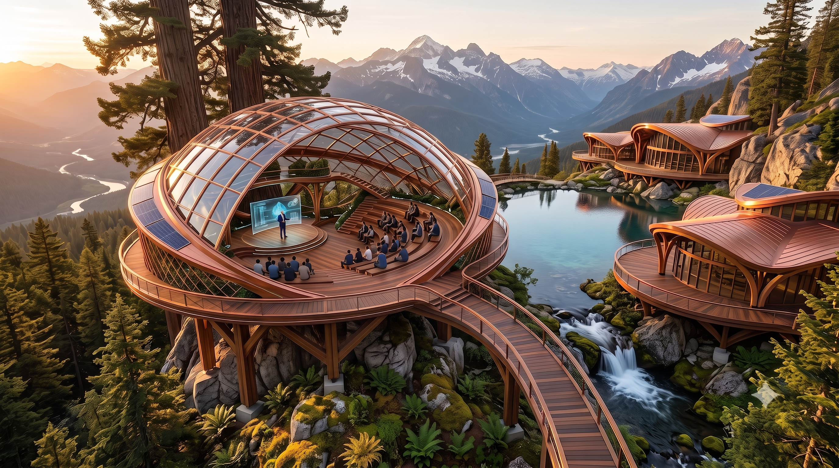 TreeDonna's Hall Alpine Geodesic Lecture Amphitheater